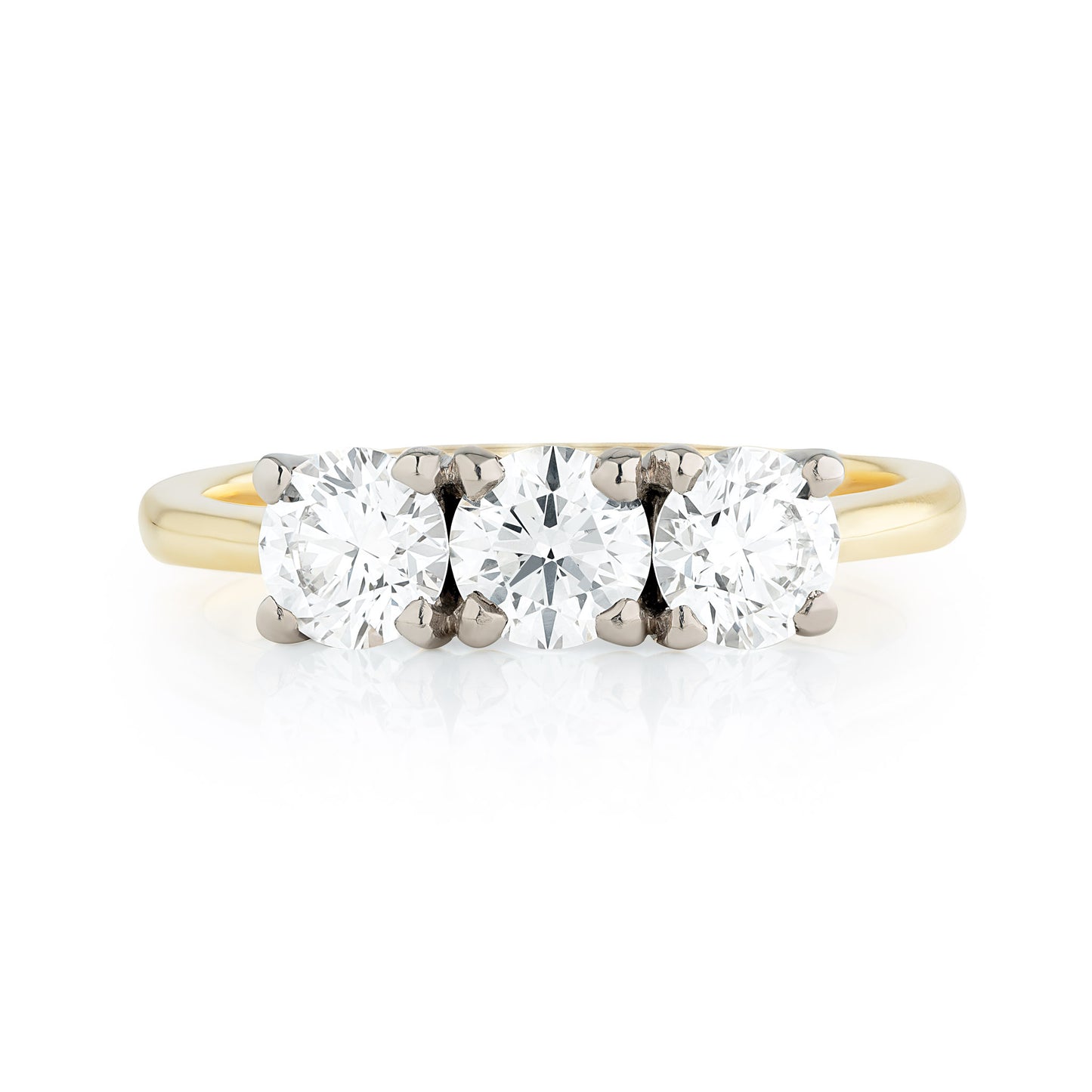 A Diamond Trilogy Engagement Ring