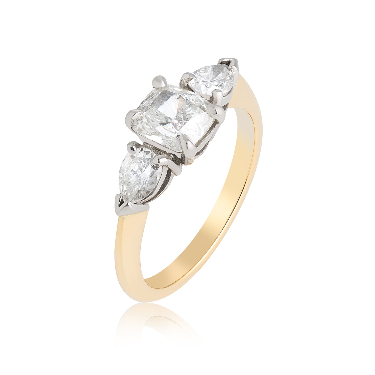 A Diamond Trilogy Engagement Ring