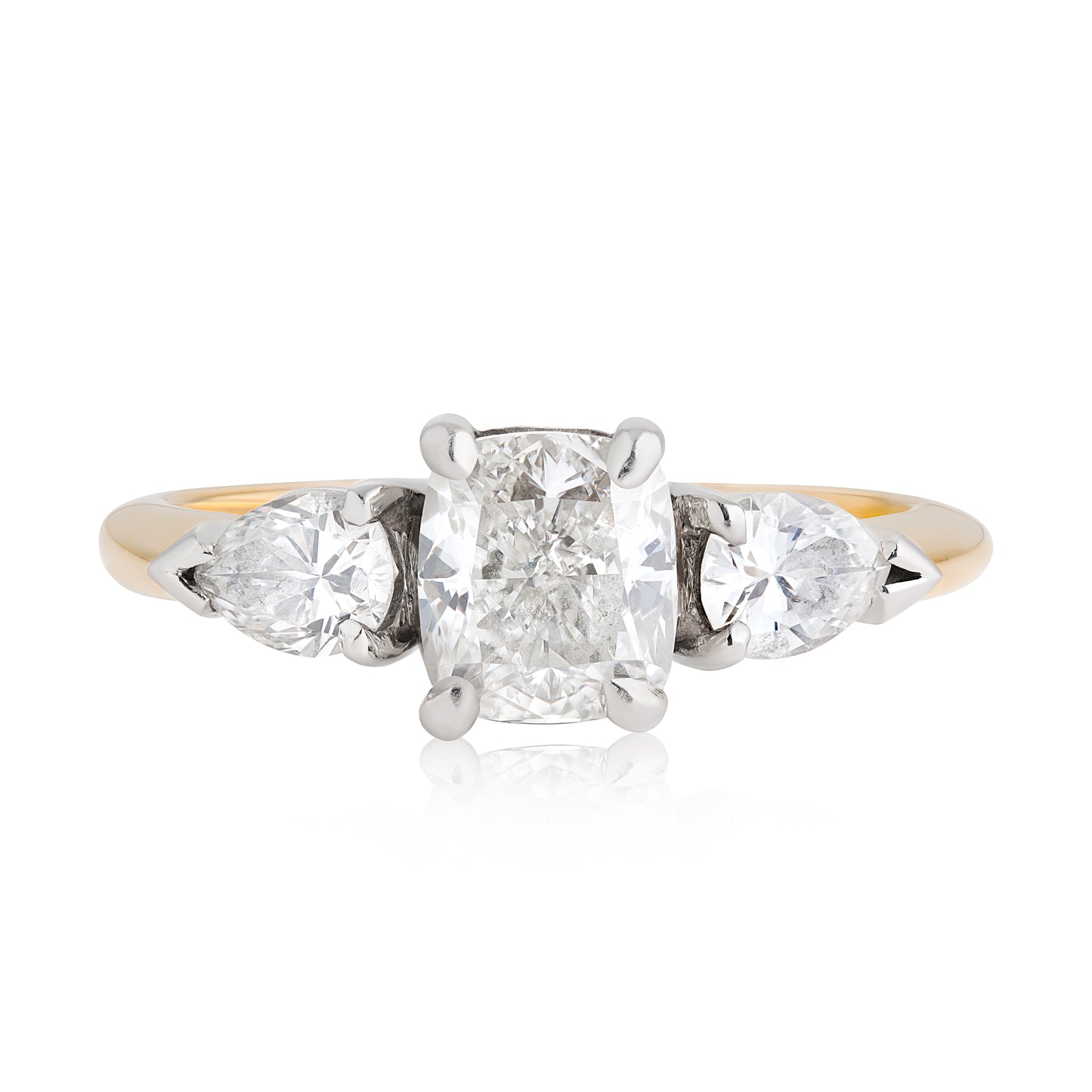 A Diamond Trilogy Engagement Ring