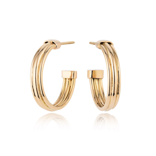 Gold hoop earrings